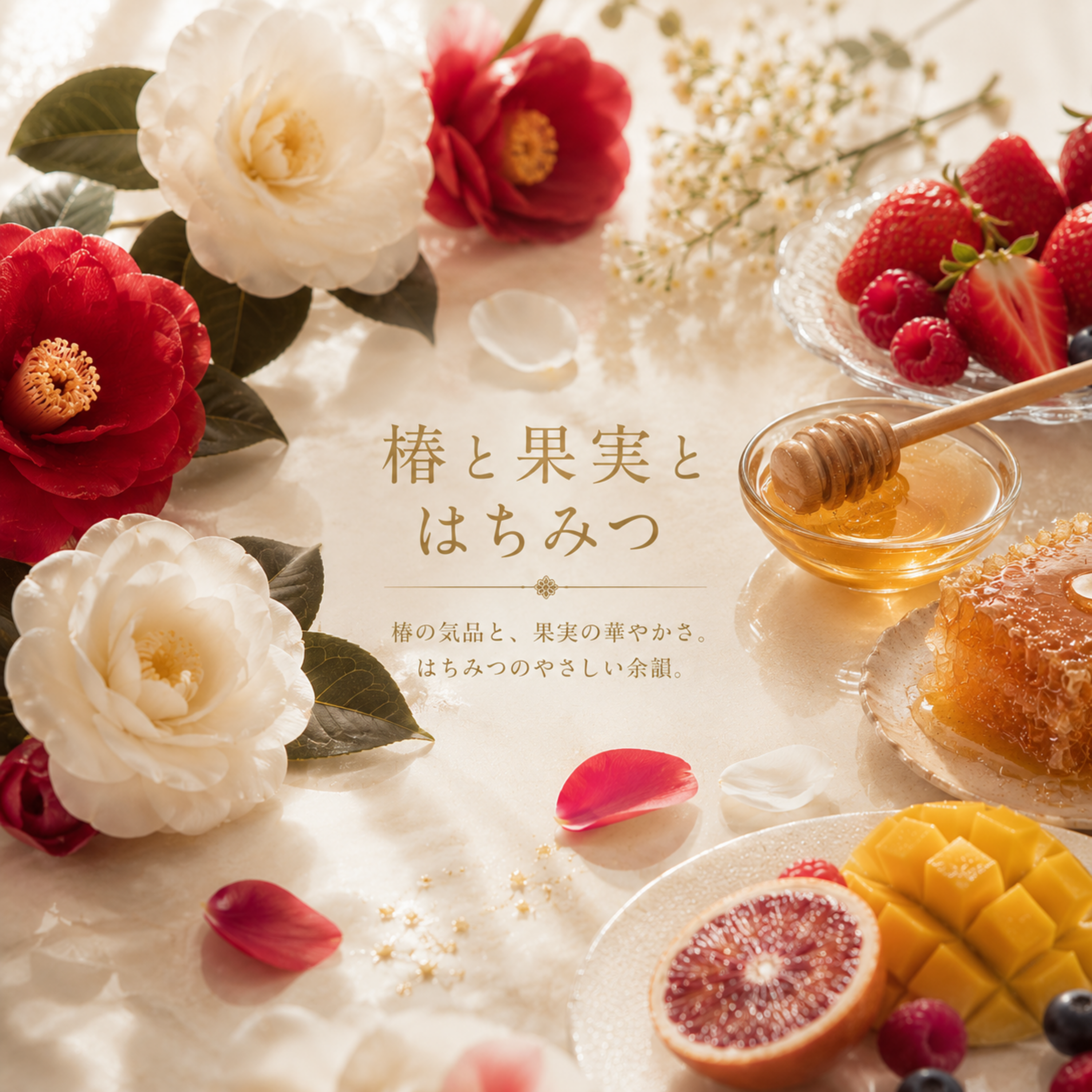 蜂蜜とペタルカメリア 120g