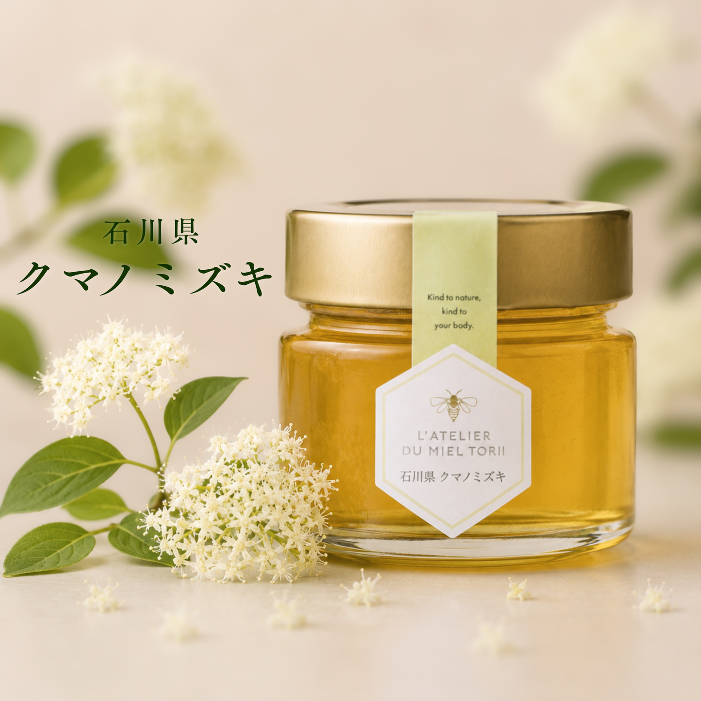 石川県産はちみつ「クマノミズキ」140g
