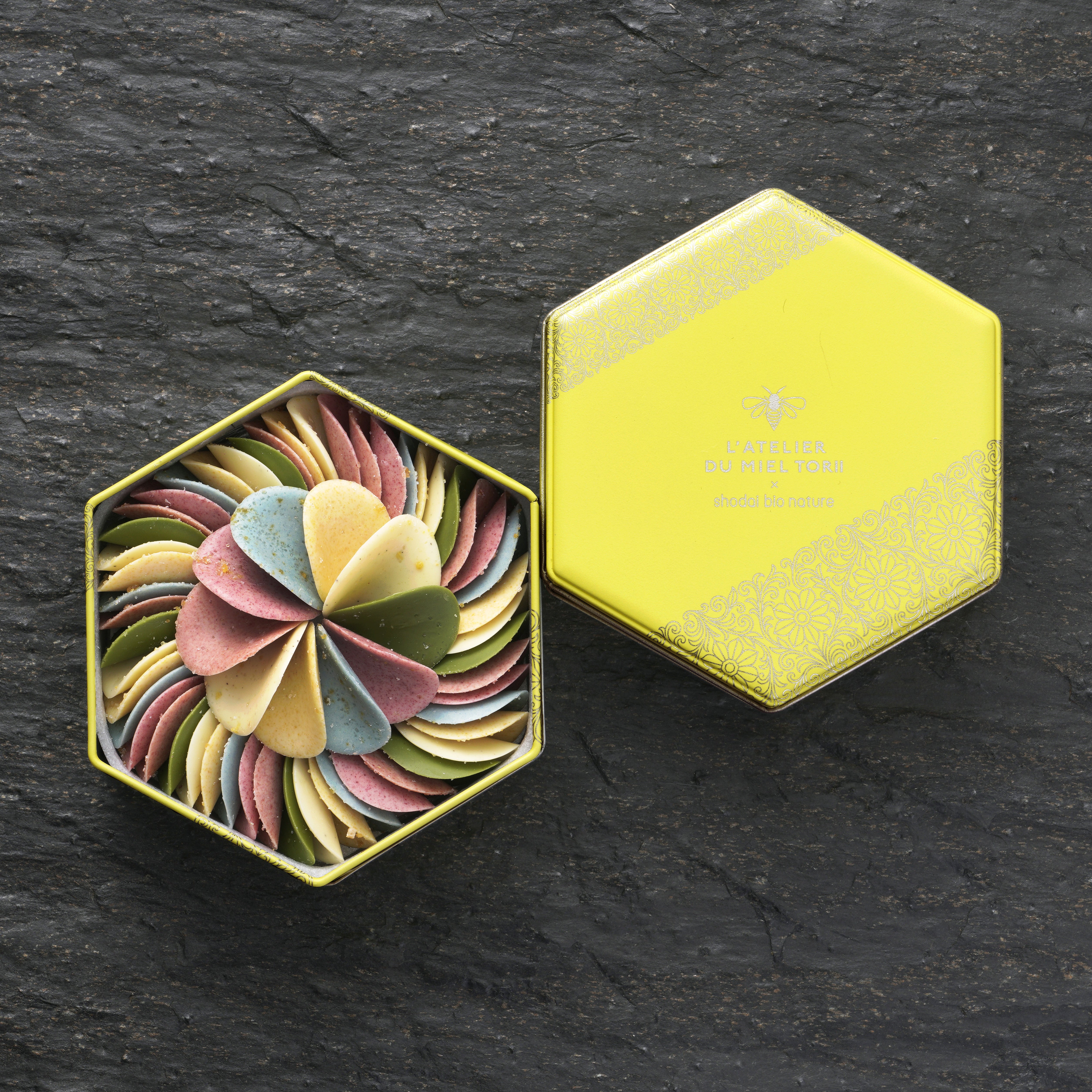 蜂蜜とミルティペタル 120g – ラトリエドゥミエルトリイ（L'ATELIER DU